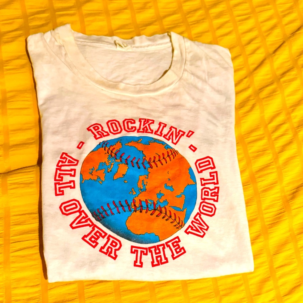 John Fogerty Rocking All Over The World Concert Tour Tee Shirt